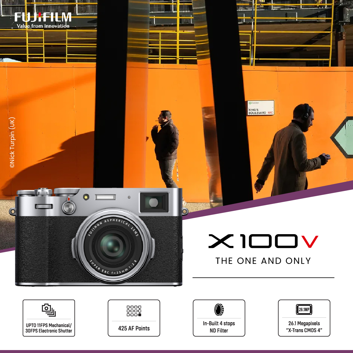 ショット数500 FUJIFILM X100V 本体 バッテリー2個付き